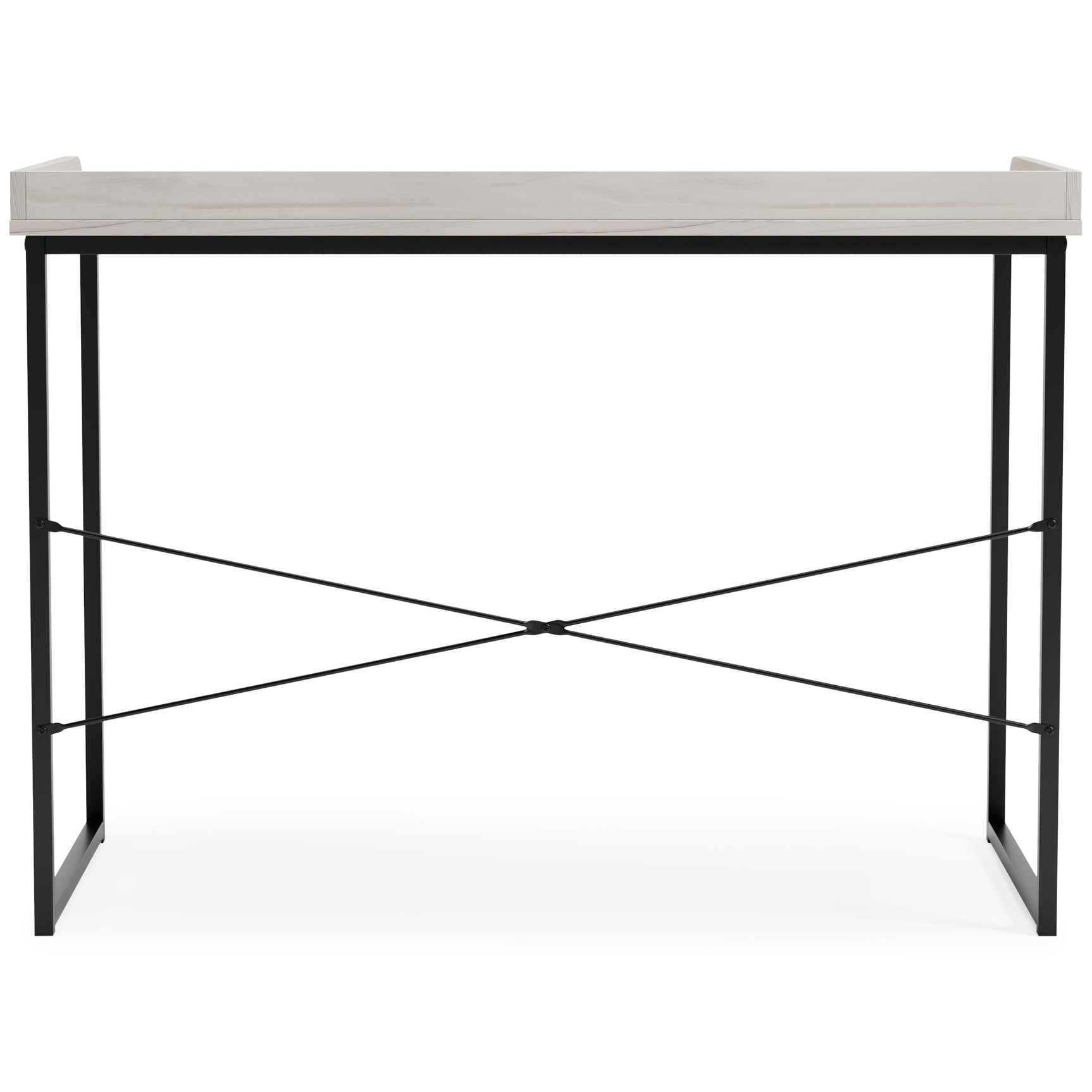 Bayflynn White/Black 43" Home Office Desk - Ella Furniture