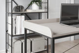 Bayflynn White/Black 43" Home Office Desk - Ella Furniture