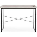 Bayflynn White/Black 43" Home Office Desk - Ella Furniture