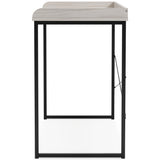 Bayflynn White/Black 43" Home Office Desk - Ella Furniture