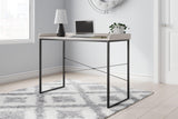 Bayflynn White/Black 43" Home Office Desk - Ella Furniture