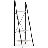 Bayflynn White/Black Bookcase - Ella Furniture