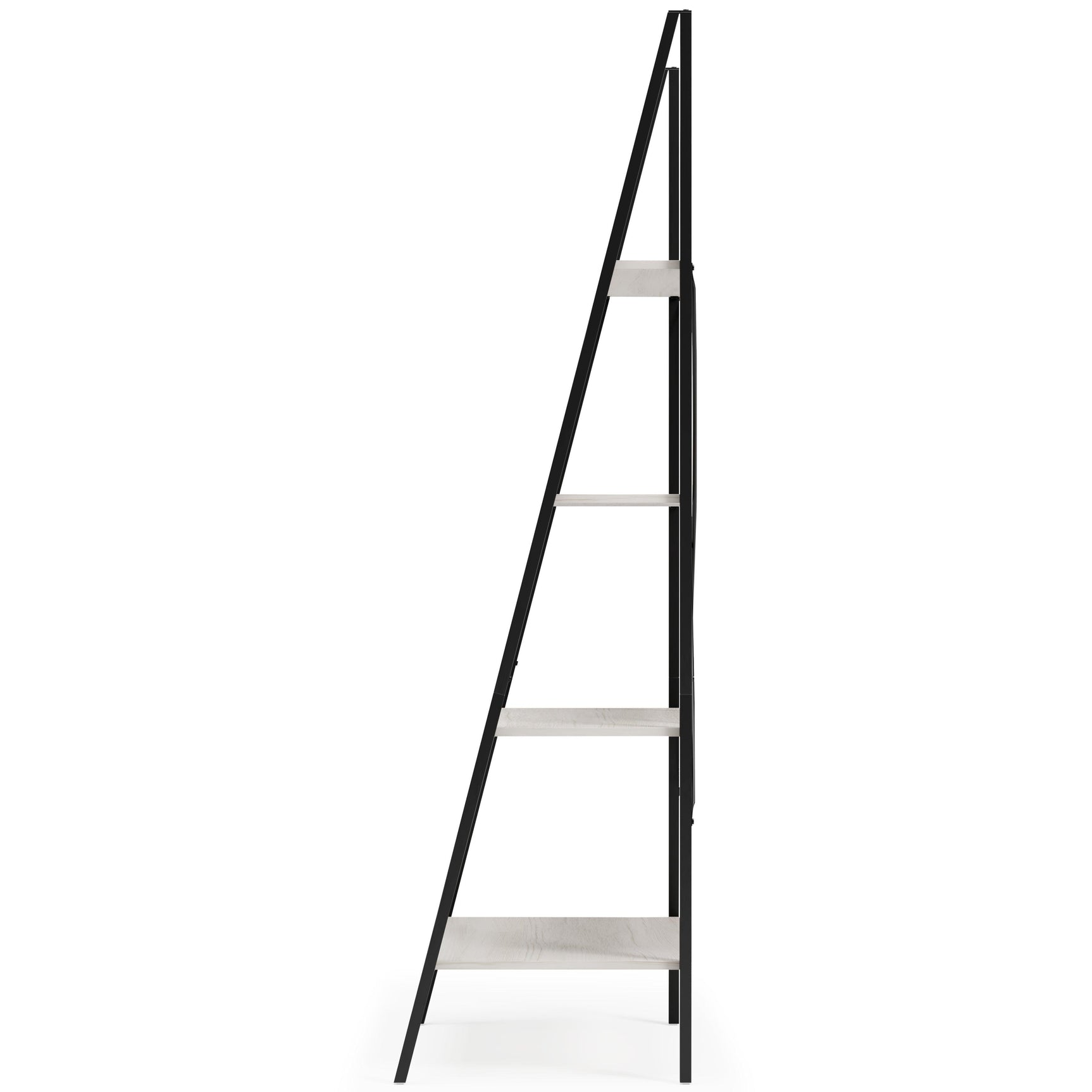 Bayflynn White/Black Bookcase - Ella Furniture