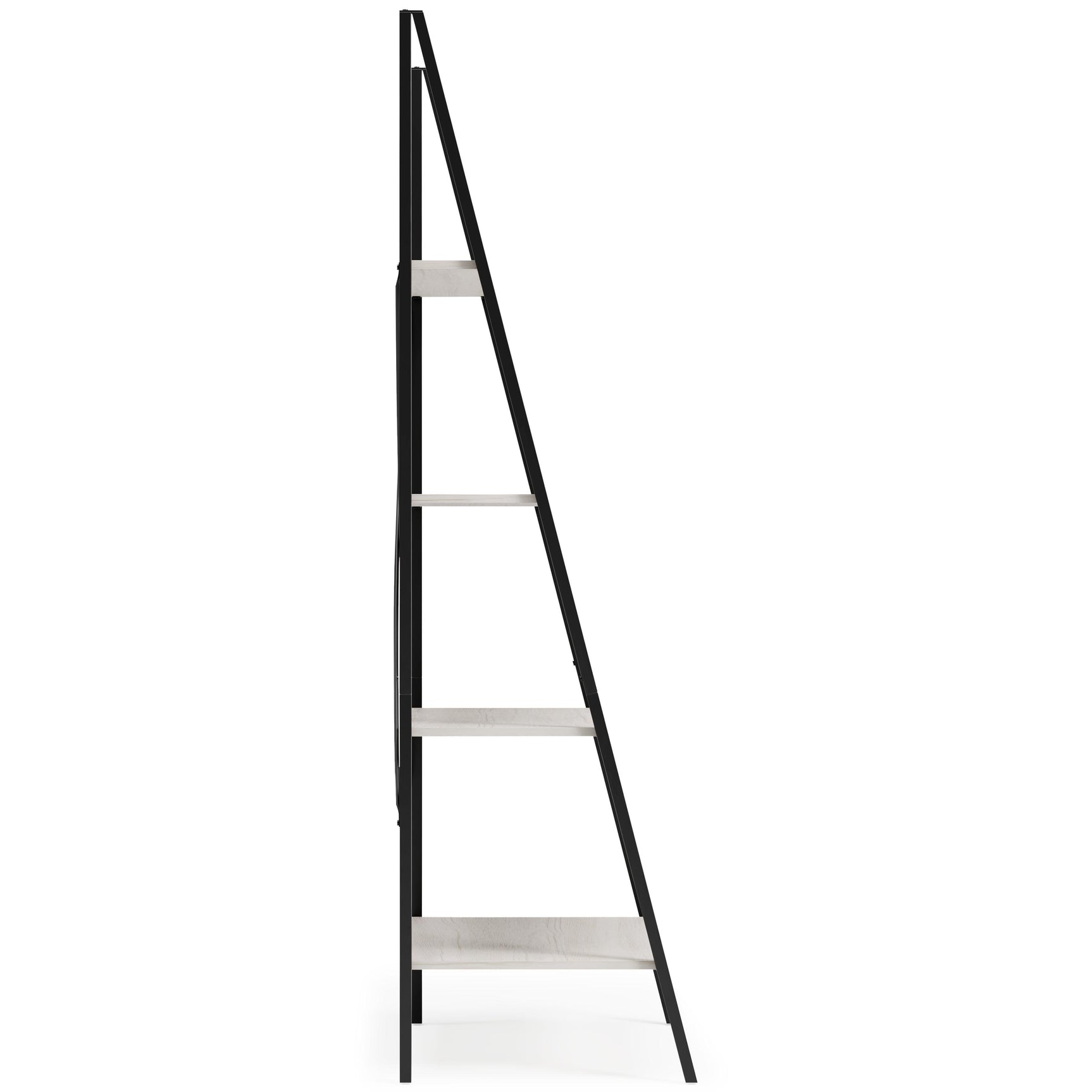 Bayflynn White/Black Bookcase - Ella Furniture