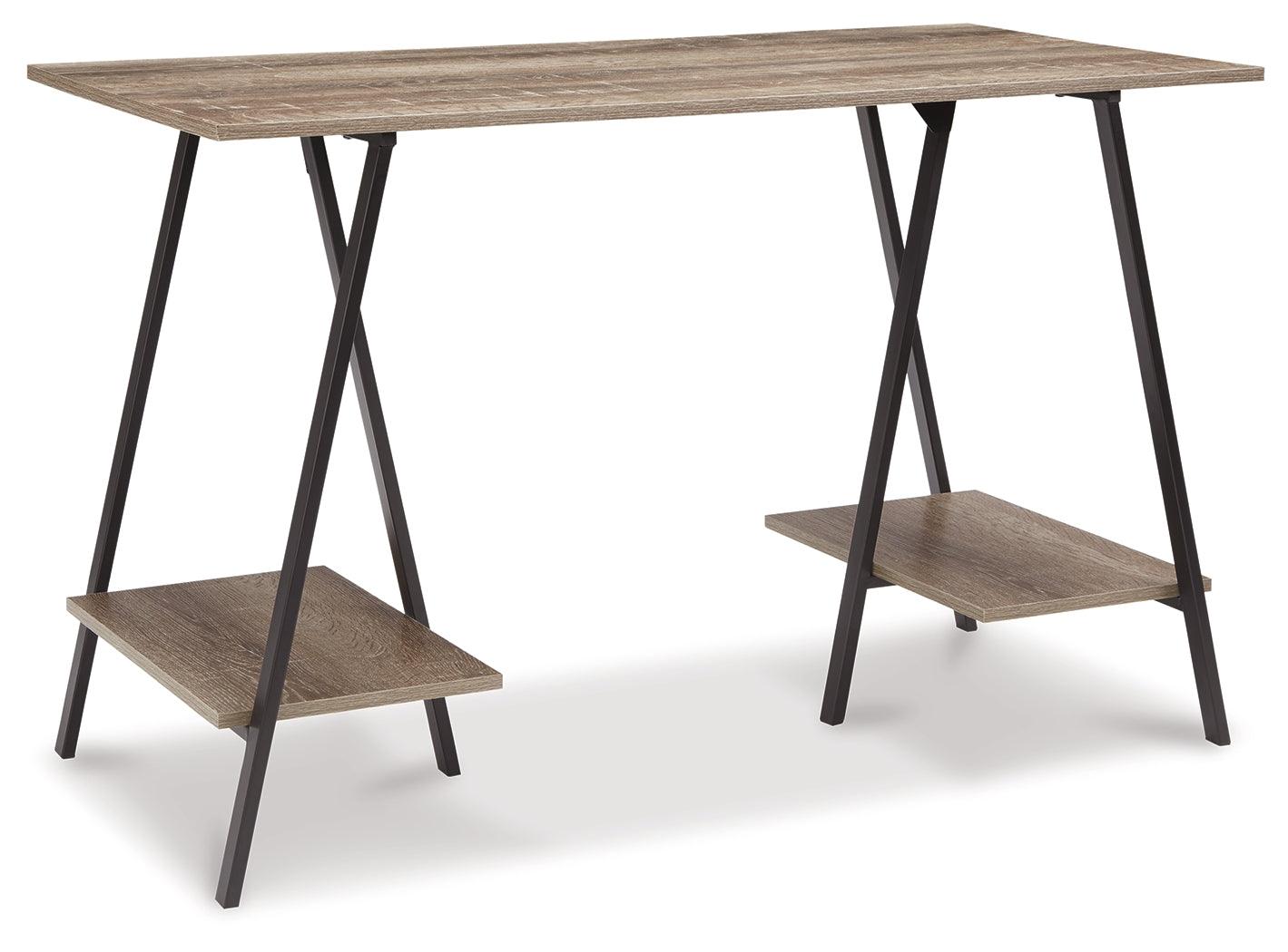 Bertmond Two-tone 47" Home Office Desk - Ella Furniture