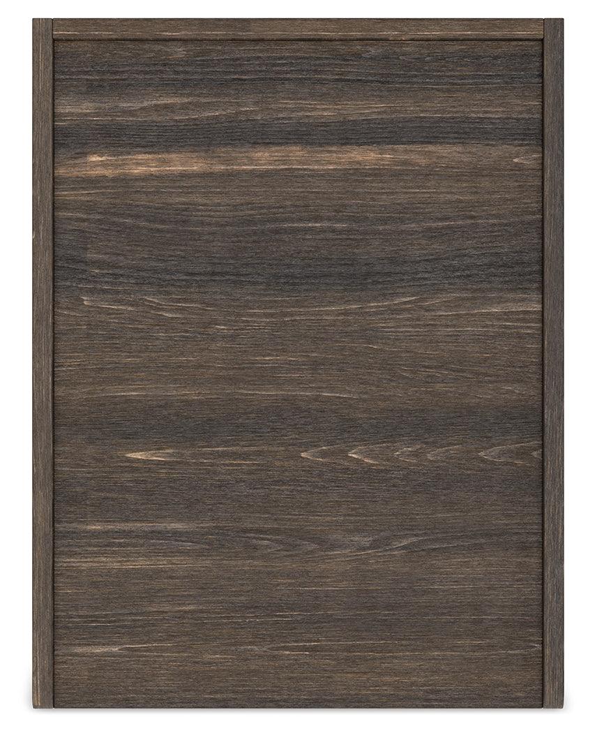 Zendex Dark Brown File Cabinet - Ella Furniture