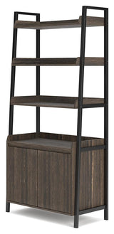 Zendex Dark Brown 72" Bookcase - Ella Furniture