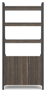 Zendex Dark Brown 72" Bookcase - Ella Furniture