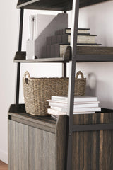 Zendex Dark Brown 72" Bookcase - Ella Furniture