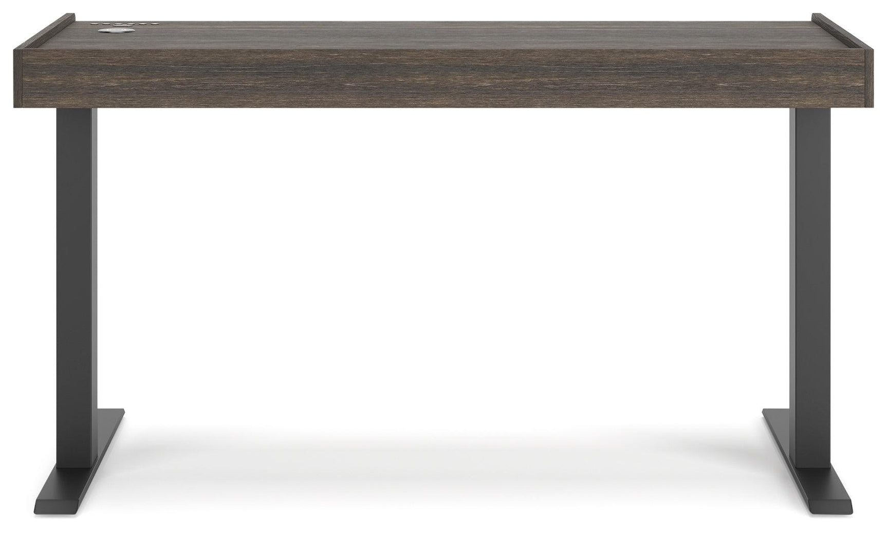 Zendex Dark Brown 55" Adjustable Height Desk - Ella Furniture