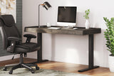 Zendex Dark Brown 55" Adjustable Height Desk - Ella Furniture