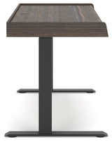 Zendex Dark Brown 55" Adjustable Height Desk - Ella Furniture