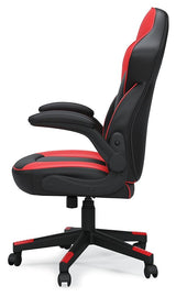 Lynxtyn Red/black Home Office Chair - Ella Furniture