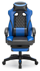 Lynxtyn Blue/black Home Office Swivel Desk Chair - Ella Furniture