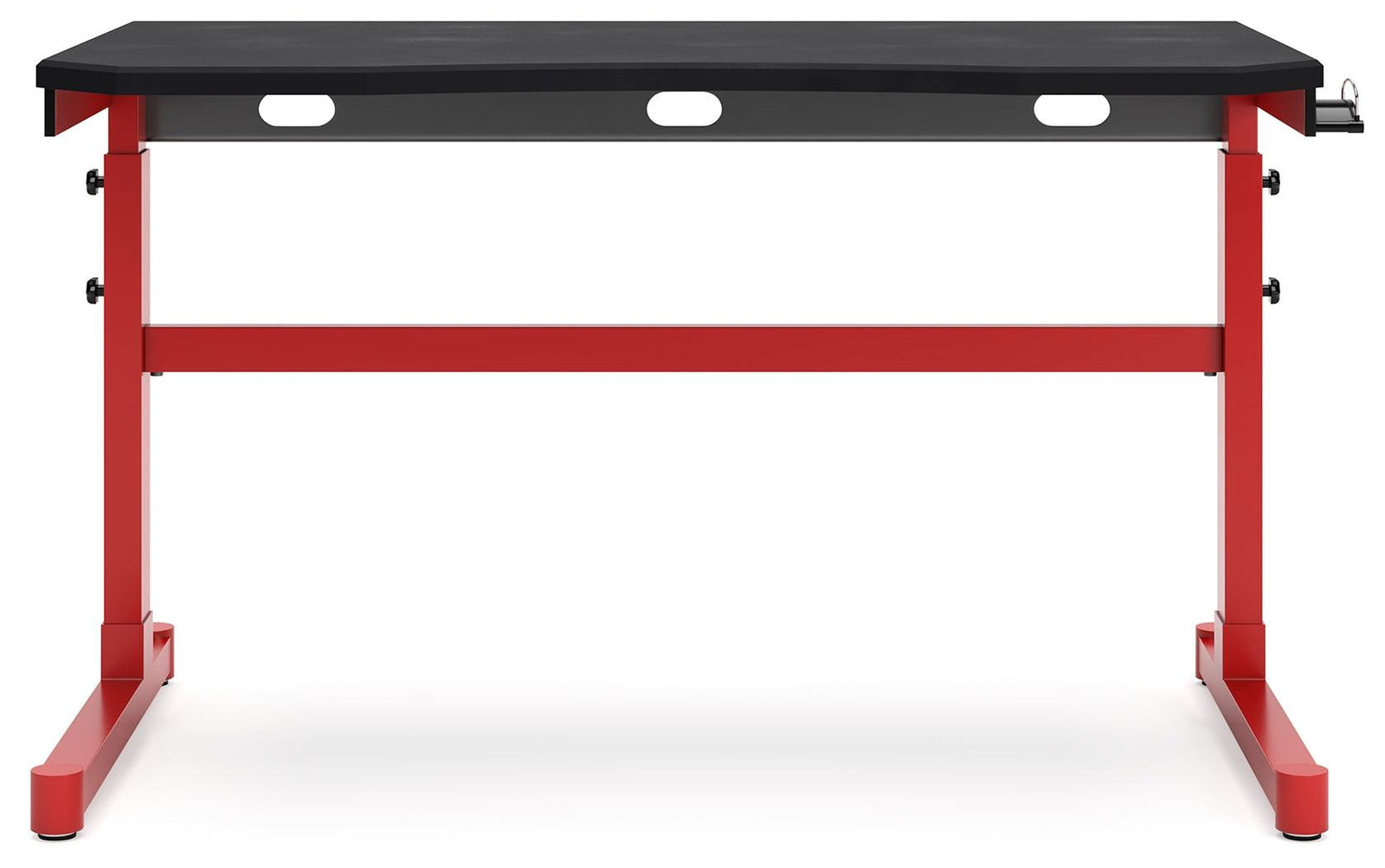 Lynxtyn Red/black Adjustable Height Home Office Desk