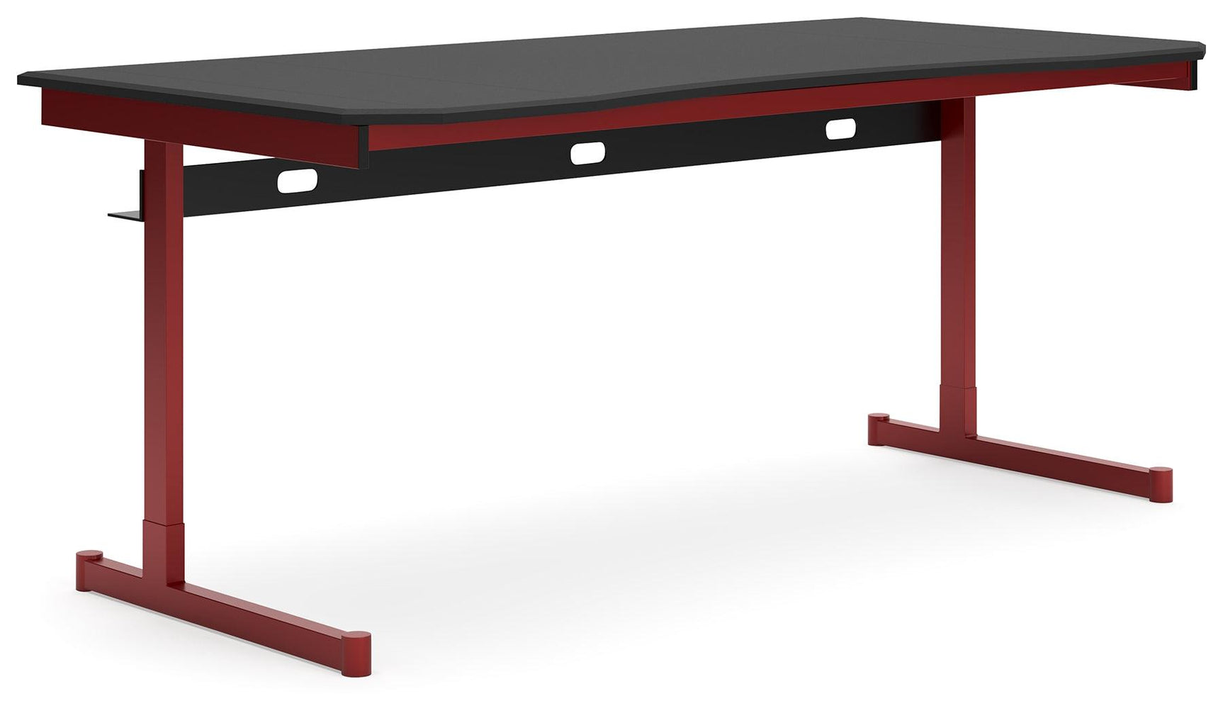 Lynxtyn Red/black Home Office Desk - Ella Furniture