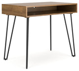 Strumford Brown/Black Home Office Desk - Ella Furniture