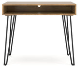 Strumford Brown/Black Home Office Desk - Ella Furniture