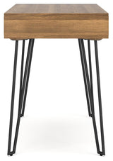 Strumford Brown/Black Home Office Desk - Ella Furniture