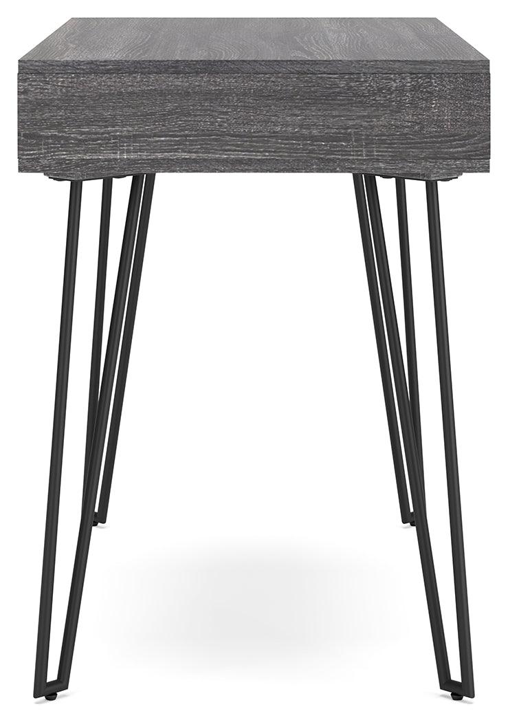 Strumford Charcoal/black Home Office Desk H449-110 - Ella Furniture