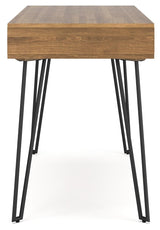 Strumford Brown/Black Home Office Desk - Ella Furniture