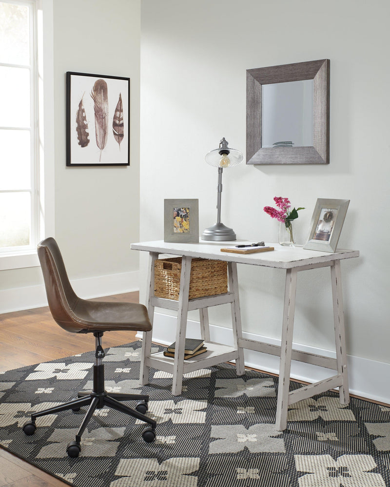 Mirimyn Antique White 42" Home Office Desk - Ella Furniture