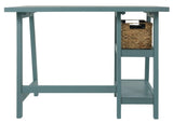 Mirimyn Teal 42" Home Office Desk - Ella Furniture