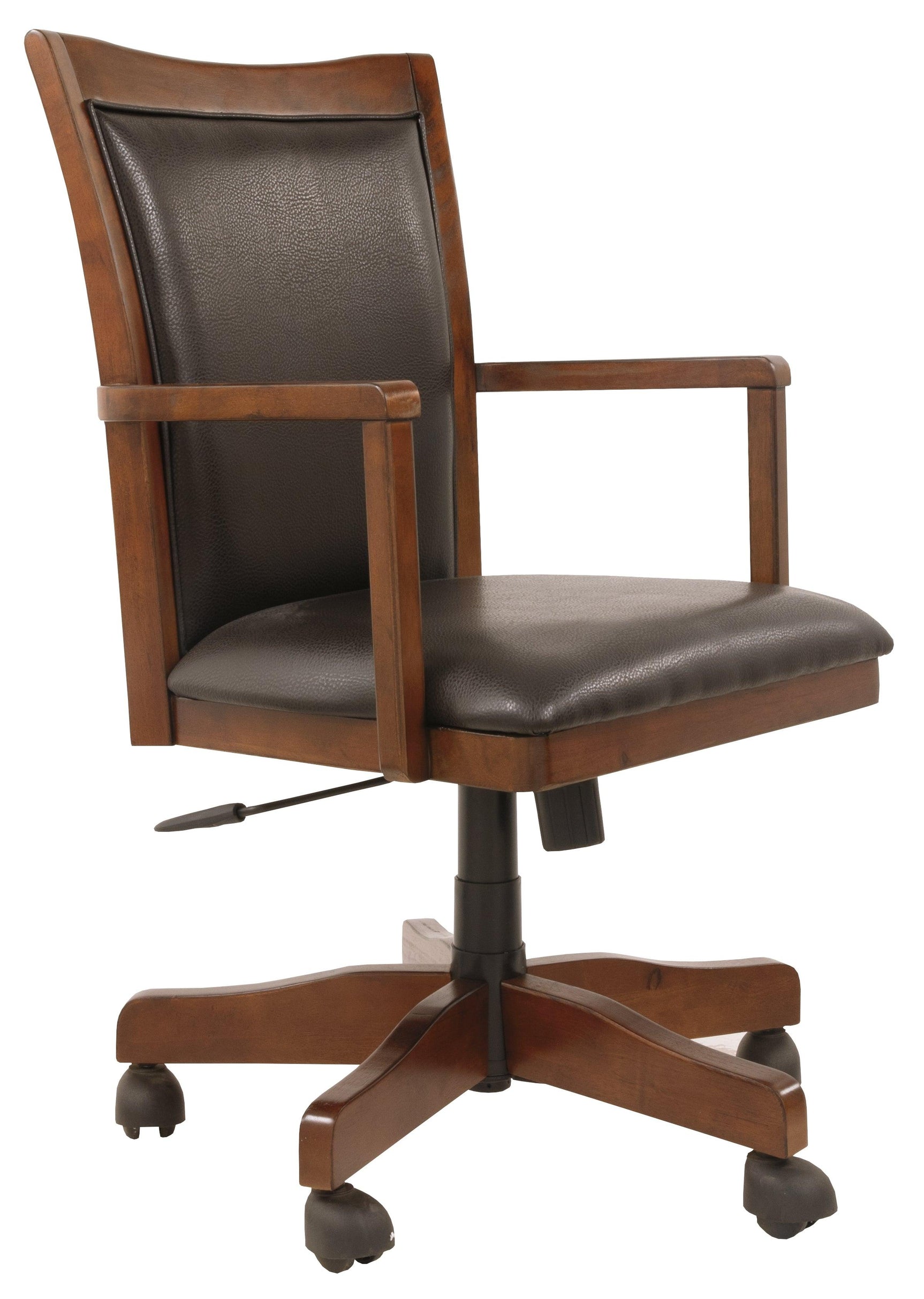 Hamlyn Medium Brown Home Office Desk Chair - Ella Furniture