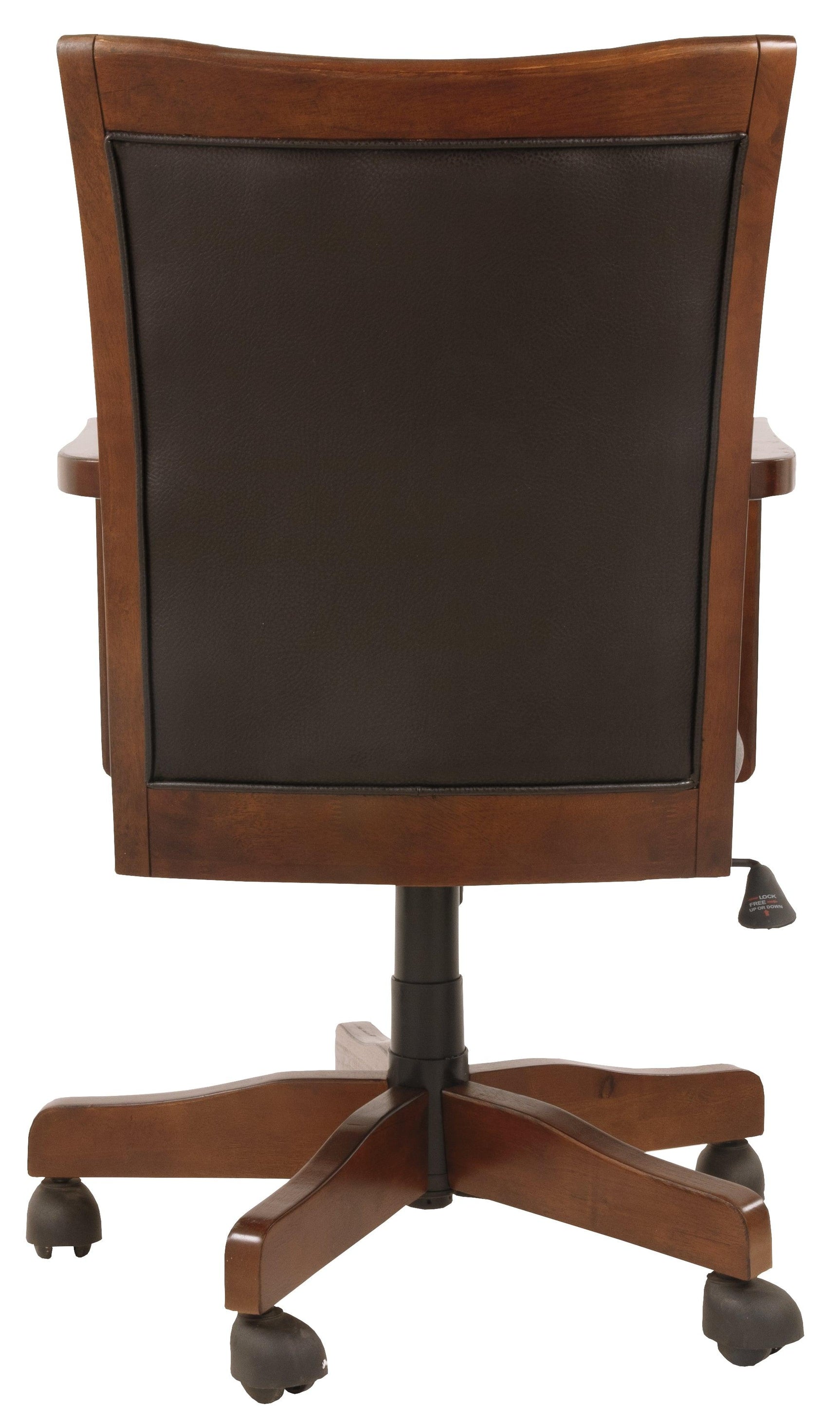 Hamlyn Medium Brown Home Office Desk Chair - Ella Furniture