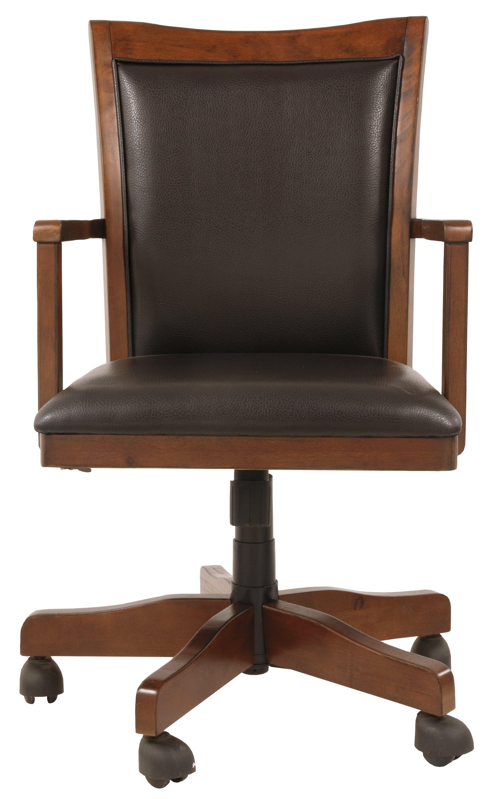 Hamlyn Medium Brown Home Office Desk Chair - Ella Furniture