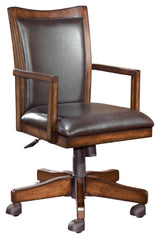 Hamlyn Medium Brown Home Office Desk Chair - Ella Furniture