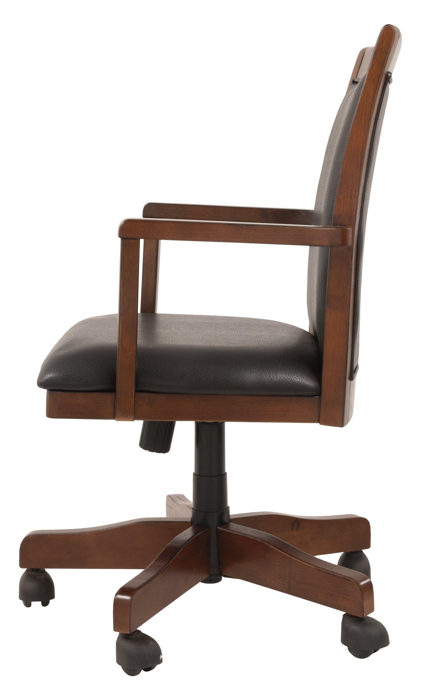 Hamlyn Medium Brown Home Office Desk Chair - Ella Furniture