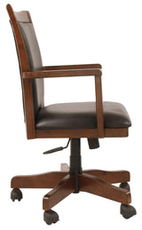 Hamlyn Medium Brown Home Office Desk Chair - Ella Furniture