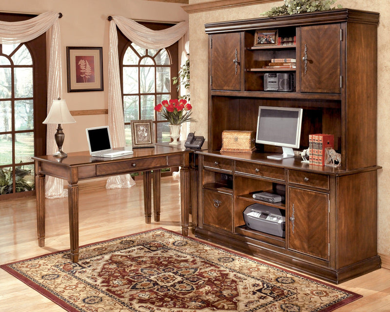 Hamlyn Medium Brown 48" Home Office Desk - Ella Furniture