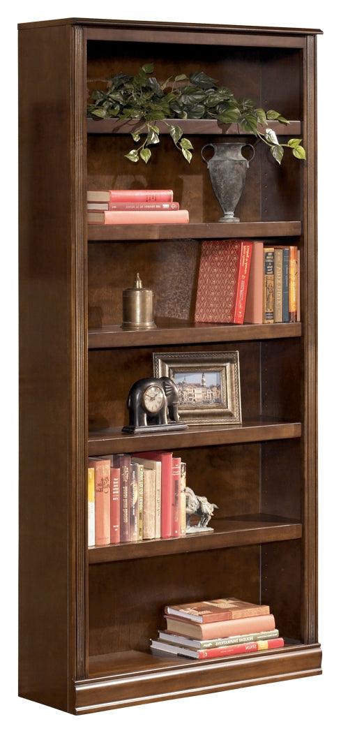 Hamlyn Medium Brown 75" Bookcase - Ella Furniture