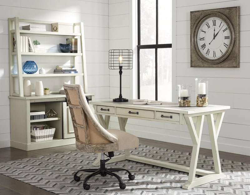 Jonileene White/Gray 60" Home Office Desk - Ella Furniture