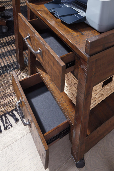 Baldridge Rustic Brown Printer Stand - Ella Furniture