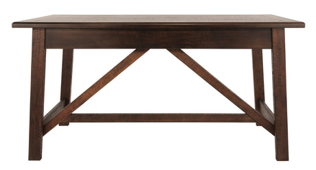 Baldridge Rustic Brown Home Office Desk - Ella Furniture