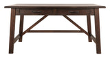 Baldridge Rustic Brown Home Office Desk - Ella Furniture