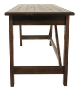 Baldridge Rustic Brown Home Office Desk - Ella Furniture