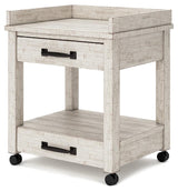 Carynhurst Whitewash Printer Stand - Ella Furniture