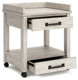 Carynhurst Whitewash Printer Stand - Ella Furniture