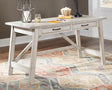 Carynhurst Whitewash 60" Home Office Desk - Ella Furniture