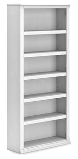 Kanwyn Whitewash Large Bookcase - Ella Furniture