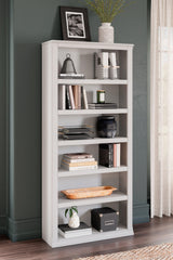 Kanwyn Whitewash Large Bookcase - Ella Furniture