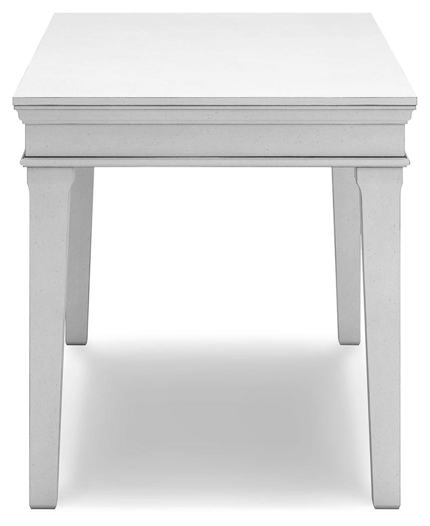 Kanwyn Whitewash Home Office Desk - Ella Furniture