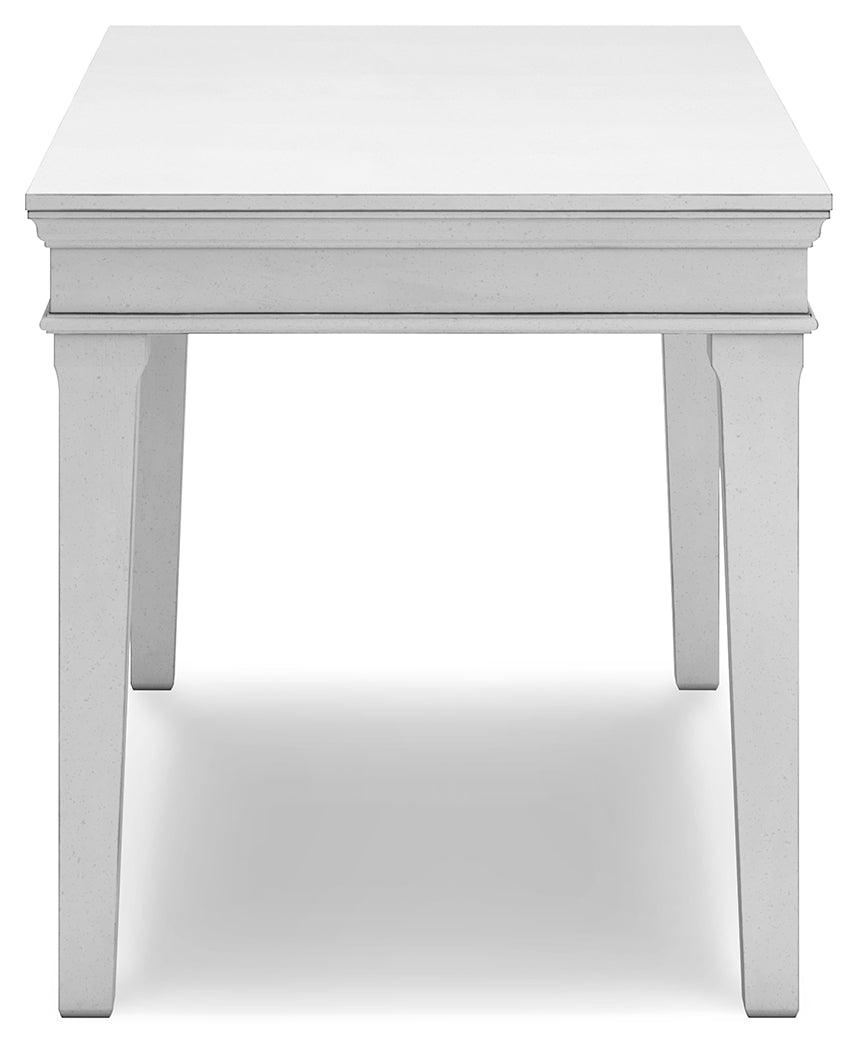 Kanwyn Whitewash Home Office Desk - Ella Furniture