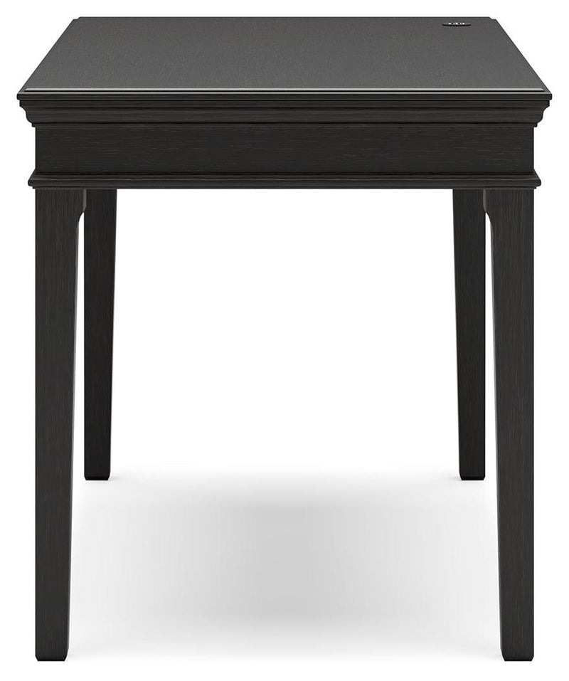 Beckincreek Black 48" Home Office Desk - Ella Furniture