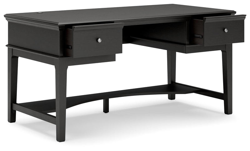 Beckincreek Black 60" Home Office Desk - Ella Furniture