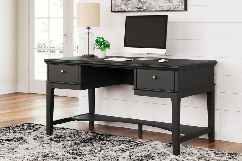 Beckincreek Black 60" Home Office Desk - Ella Furniture